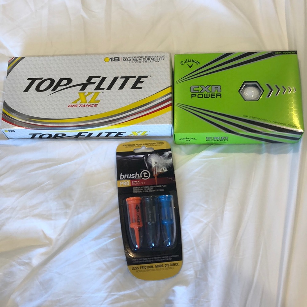 Golf beginner set (30 new balls, three pro tees)
